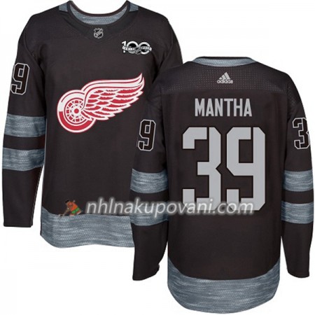 Detroit Red Wings Dresy Anthony Mantha 39 1917-2017 100th Anniversary Adidas Černá Authentic - Pánské Detroit Red Wings Dresy Anthony Mantha 39 1917-2017 100th Anniversary Adidas Černá Authentic - Pánské